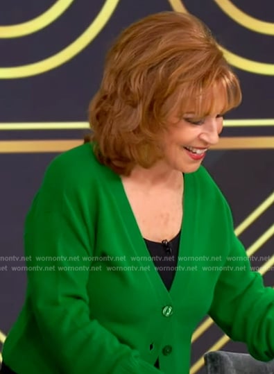 Joy’s green cardigan on The View