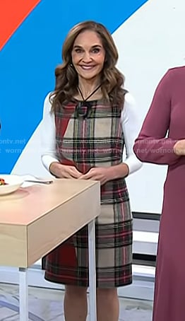 Joy's plaid mini dress on Today
