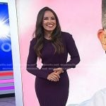 Kaylee’s purple ribbed sweater dress on Today