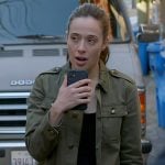 Kim's green utility jacket on Chicago PD