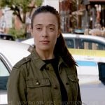 Kim’s green utility jacket on Chicago PD