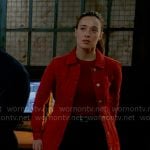 Kim’s red jacket on Chicago PD