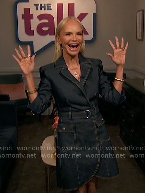 Kristin Chenoweth’s denim dress on The Talk