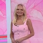 Kristin Chenoweth’s pink tweed jumpsuit on Today