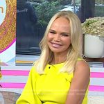 Kristin Chenoweth’s yellow one-shoulder mini dress on Today