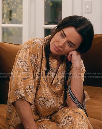 Kyle’s Cheetah print pajamas on The Real Housewives of Beverly Hills