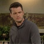 Kyle’s quarter-zip pullover on The Young and the Restless