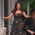 Lacey Chabert’s black floral dress on Celebrations with Lacey Chabert