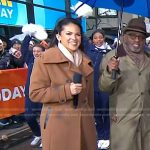 Laura’s brown coat on Today