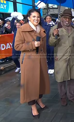 Laura’s brown coat on Today