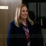 Laura’s watercolor floral blouse on General Hospital