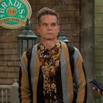 Leo’s floral shirt and striped cardigan on Days of our Lives