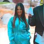 Lisa’s blue satin jumpsuit on The Real Housewives of Salt Lake City