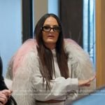 Lisa’s colorblock fur coat on The Real Housewives of Salt Lake City