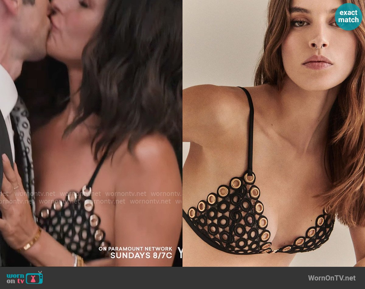 Livy Playground Triangle Bra worn by Sarah Atwood (Dawn Olivieri) on Yellowstone