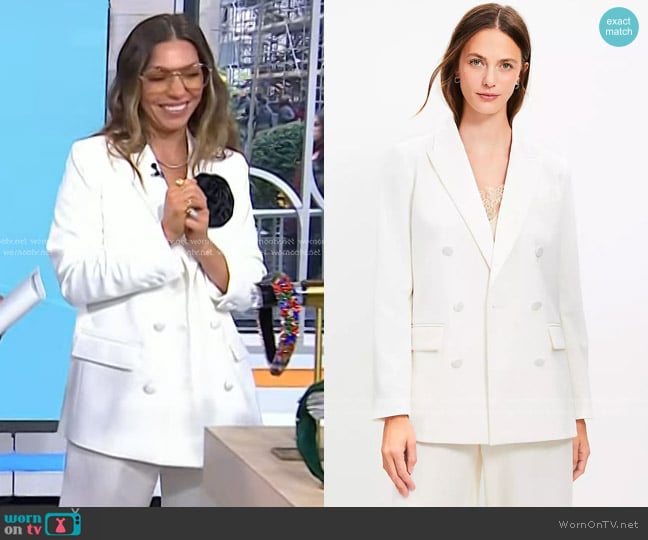 Mellisa’s white blazer on Today