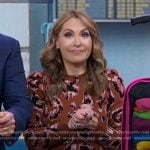 Lori’s brown print sweater on Good Morning America