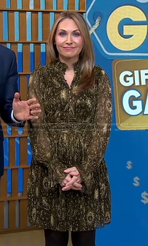 Lori's printed mini dress on Good Morning America