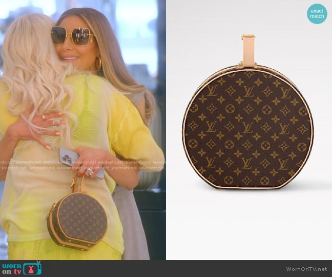 Louis Vuitton Petite Boite Chapeau Bonogram Handbag worn by Dorit Kemsley on The Real Housewives of Beverly Hills