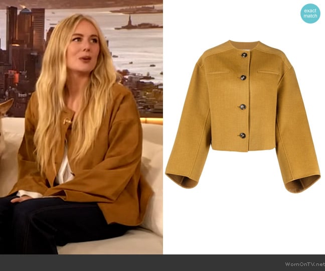 Loulou Studio Button-up tailored jacket worn by Justine Lupe on The Drew Barrymore Show