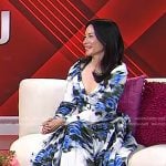 Lucy Liu’s white print midi dress on Today