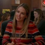 Lyla’s red striped sweater on Chicago Fire