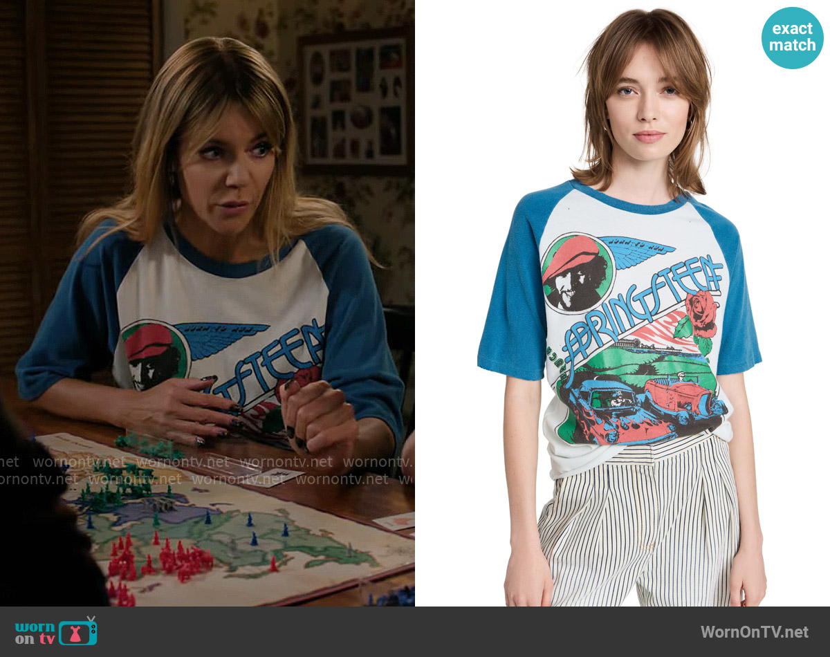 Madeworn Rock Bruce Springsteen Raglan Tee worn by Morgan Gillory (Kaitlin Olson) on High Potential