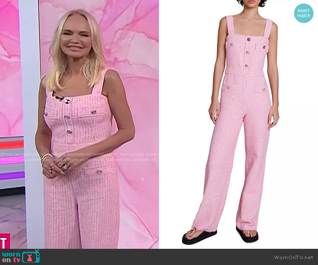 Maje Paradisia Jumpsuit worn by Kristin Chenoweth on Today