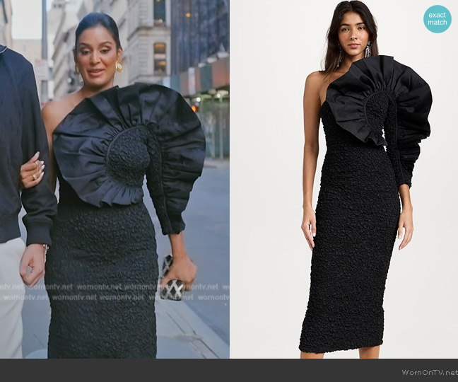 Mara Hoffman Evelyn Dress worn by Jessel Taank on The Real Housewives of New York City