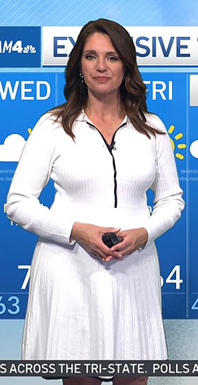 Maria’s white ribbed polo dress on Today