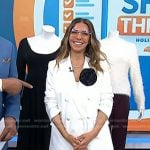 Mellisa’s white blazer and yellow sunglasses on Today