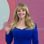 Melissa Rauch’s blue peplum top on Today