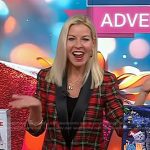 Meredith Sinclair’s red plaid blazer on Today