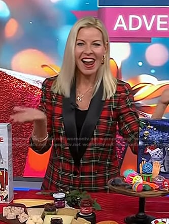 Meredith Sinclair's red plaid blazer on Today