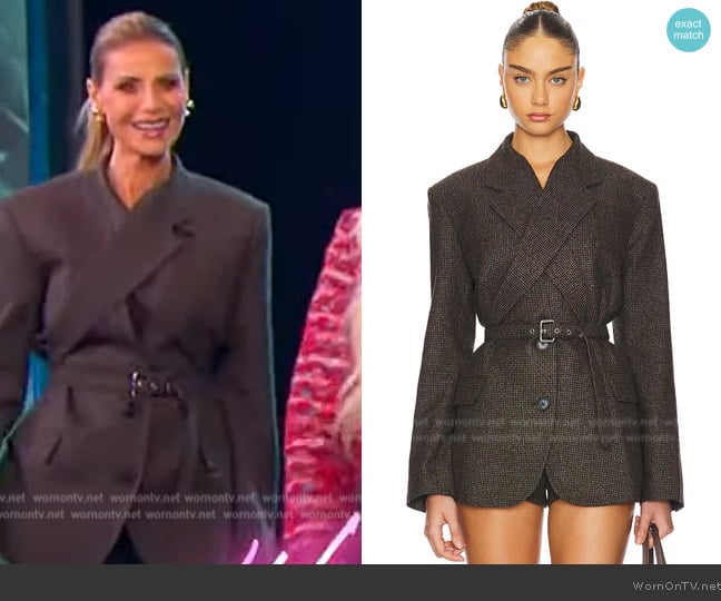 Monse Criss Cross Jacket worn by Dorit Kemsley on The Jennifer Hudson Show