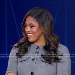 Morgan’s grey cropped jacket on Good Morning America