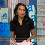 Morgan’s black zip shirtdress on NBC News Daily