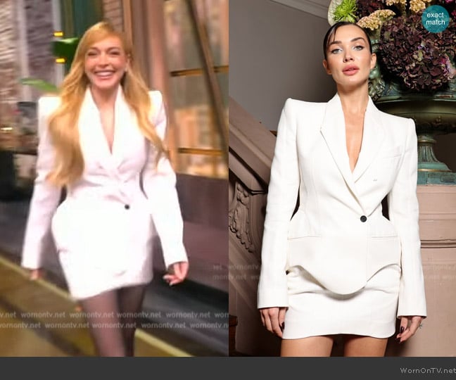 Mugler 2025 Spring Collection worn by Lindsay Lohan on The View