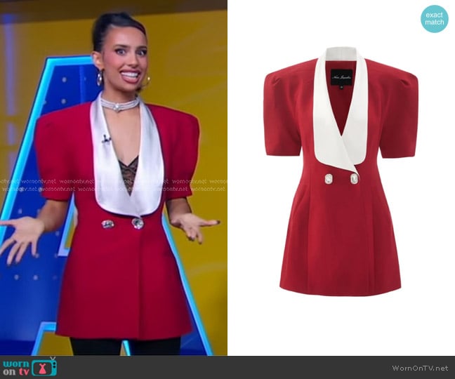 Nana Jacqueline Alia Dress in Red worn by Kylie Cantrall on Good Morning America