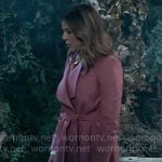 Natalia’s pink wrap coat on General Hospital