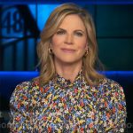 Natalie Morales’ floral blouse on CBS Mornings