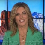 Natalie Morales’ green jacket on CBS Mornings