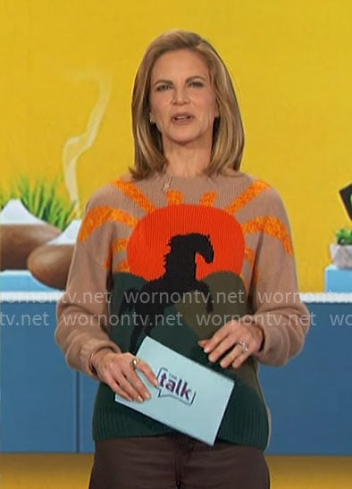 Natalie’s horse sweater on The Talk