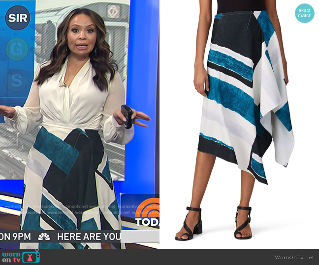 Natori Art Moderna Skirt worn by Adelle Caballero on Today