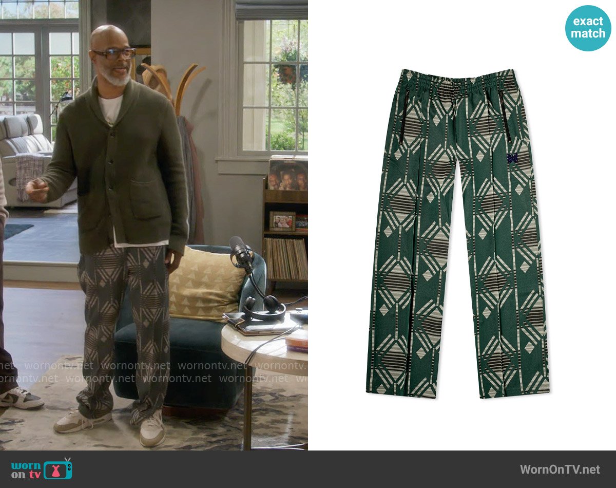 Needles Poly Jacquard Track Pants worn by Poppa (Damon Wayans) on Poppas House