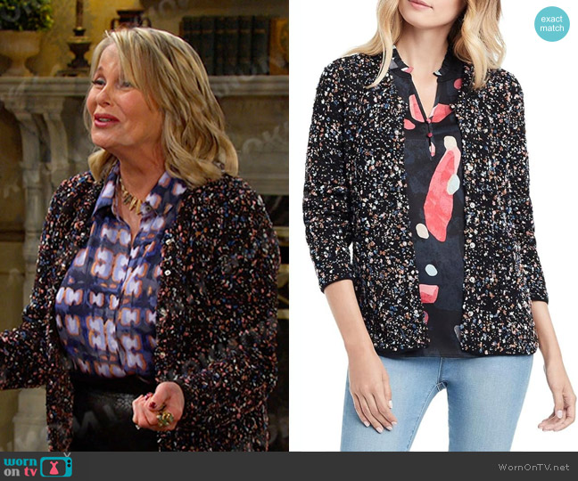 Nic + Zoe Funfetti Jacket worn by Bonnie Lockhart (Judi Evans) on Days of our Lives