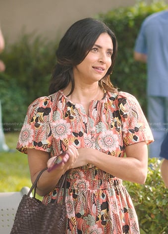 Nora's pink floral dress on Greys Anatomy