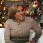 Robin’s ribbed ombre sweater on Good Morning America