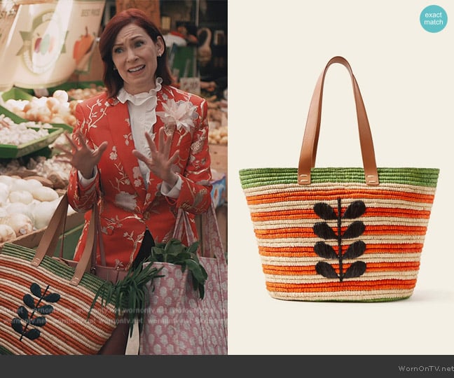  Monday Basket Bag Orla Kiely worn by Elsbeth Tascioni (Carrie Preston) on Elsbeth