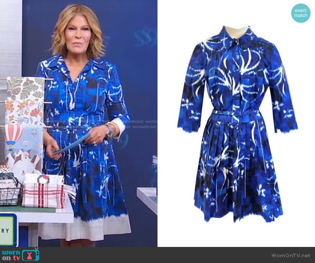 Oscar de la Renta Cotton Midi Dress worn by Tory Johnson on Good Morning America